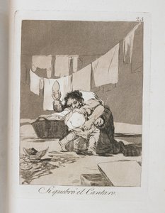 Plaat uit Los Caprichos, 1797-1798 door Francisco de Goya